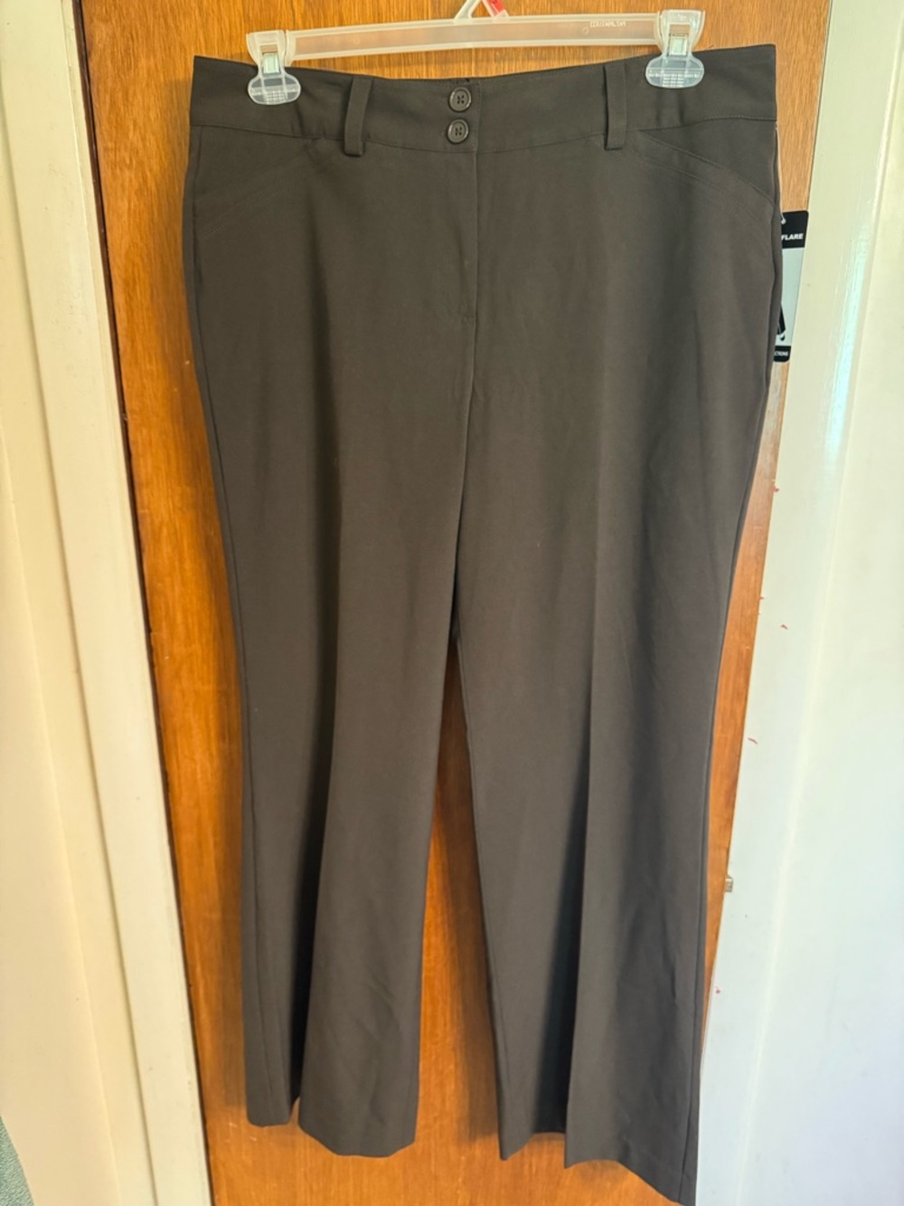 New With Tags, Chocolate Brown, New Directions Fit & Flare, Size 14 Dress Pants